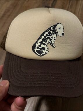 Sublime x Market Cream and Brown Dog Trucker Hat